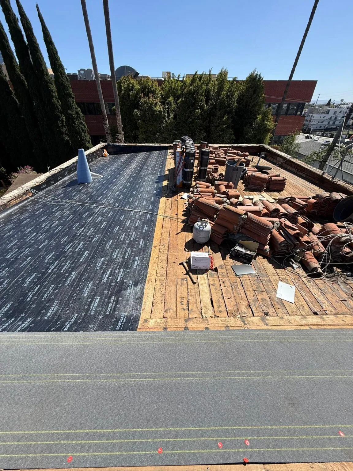 Commercial Roof Flashing Failure Repair in Corona Commercial Roof Flashing Failure Repair in Corona