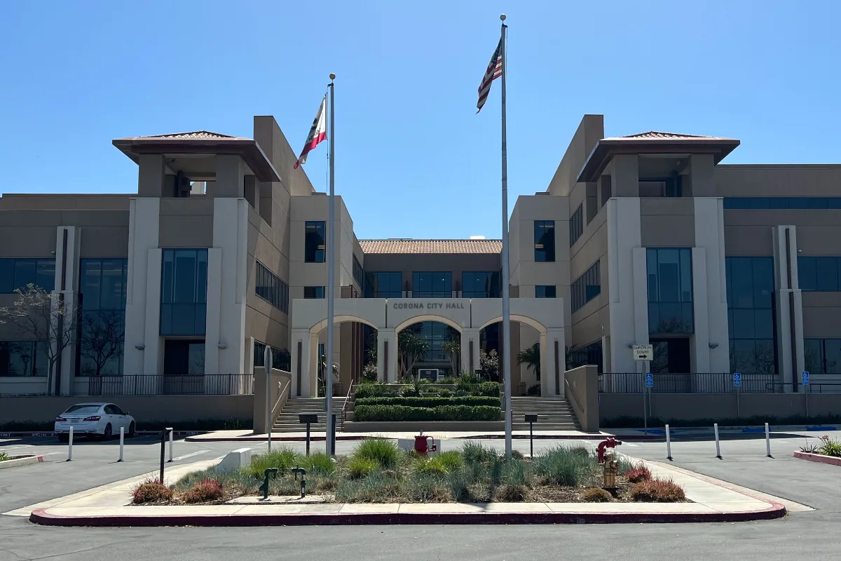 Civic building in Corona, CA
